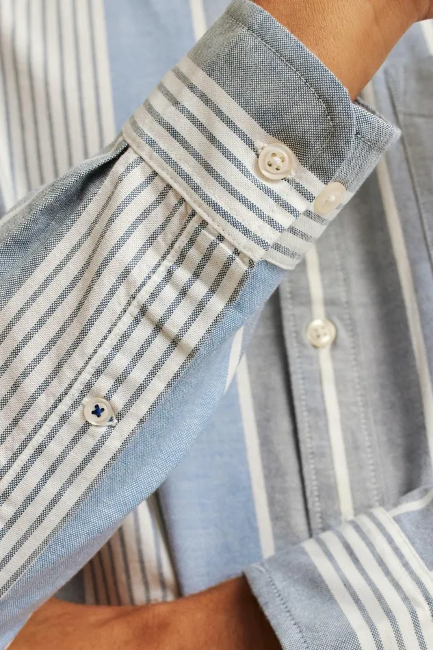 Men Business Casual Shirts Bonobos Everyday Oxford Shirt Summer Stripe