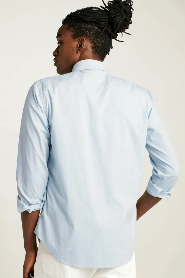 Men Business Casual Shirts Bonobos Everyday Shirt Bayou Blue Oxnard Stripe