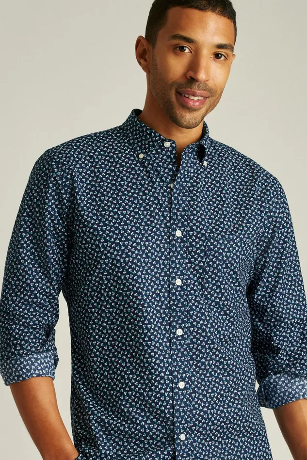 Men Business Casual Shirts Bonobos Everyday Shirt Navy Orson Floral