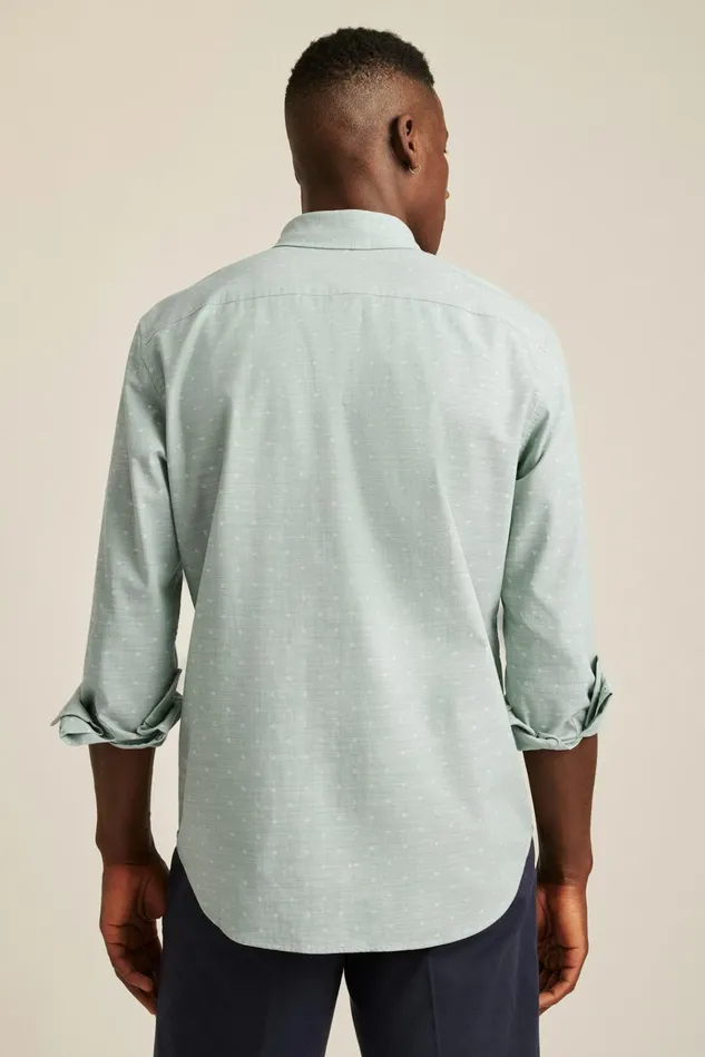 Men Business Casual Shirts Bonobos Everyday Shirt Sage Chambray Dobby Dot