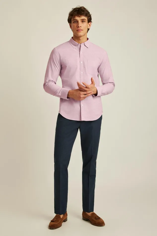 Men Business Casual Shirts Bonobos Everyday Shirt Textured Orchid