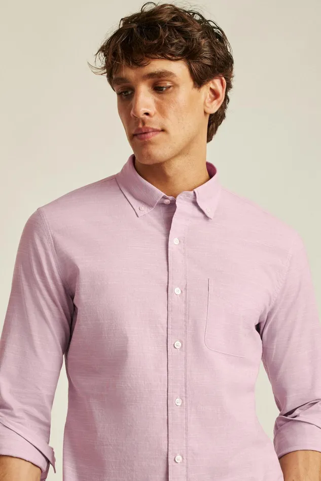 Men Business Casual Shirts Bonobos Everyday Shirt Textured Orchid