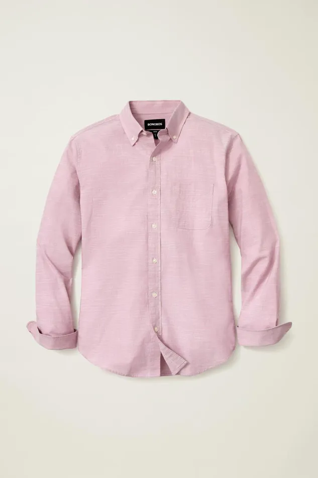 Men Business Casual Shirts Bonobos Everyday Shirt Textured Orchid