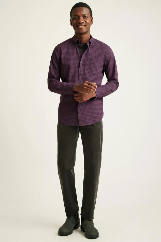 Men Business Casual Shirts Bonobos Everyday Shirt Wine Smithtown Plaid