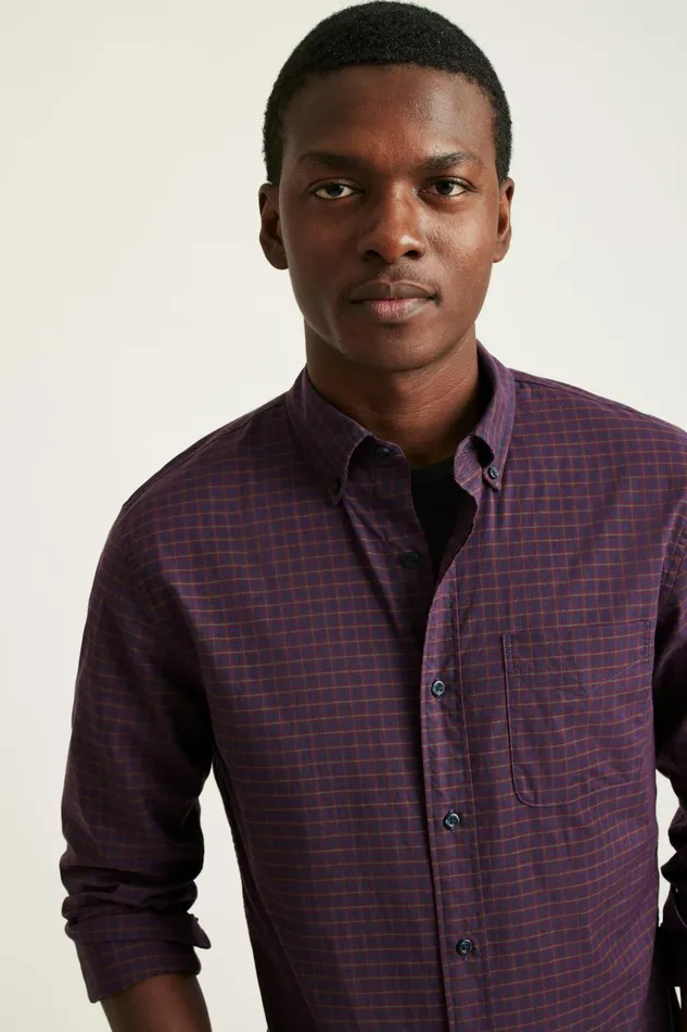 Men Business Casual Shirts Bonobos Everyday Shirt Wine Smithtown Plaid