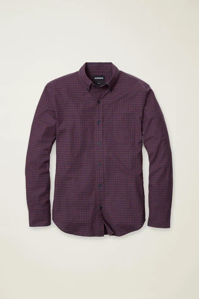 Men Business Casual Shirts Bonobos Everyday Shirt Wine Smithtown Plaid