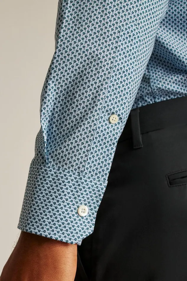 Men Business Casual Shirts Bonobos Jetsetter Stretch Dress Shirt Blue Amore Floral