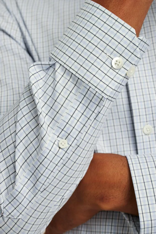 Men Business Casual Shirts Bonobos Jetsetter Stretch Dress Shirt Blue Burney Plaid