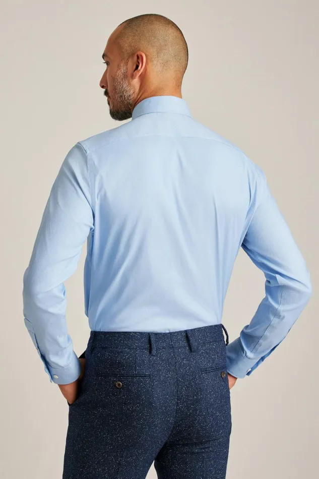 Men Business Casual Shirts Bonobos Jetsetter Stretch Dress Shirt Blue Texture