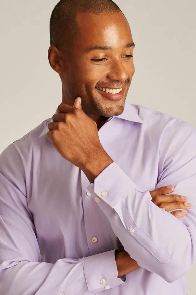 Men Business Casual Shirts Bonobos Jetsetter Stretch Dress Shirt Lavender Texture