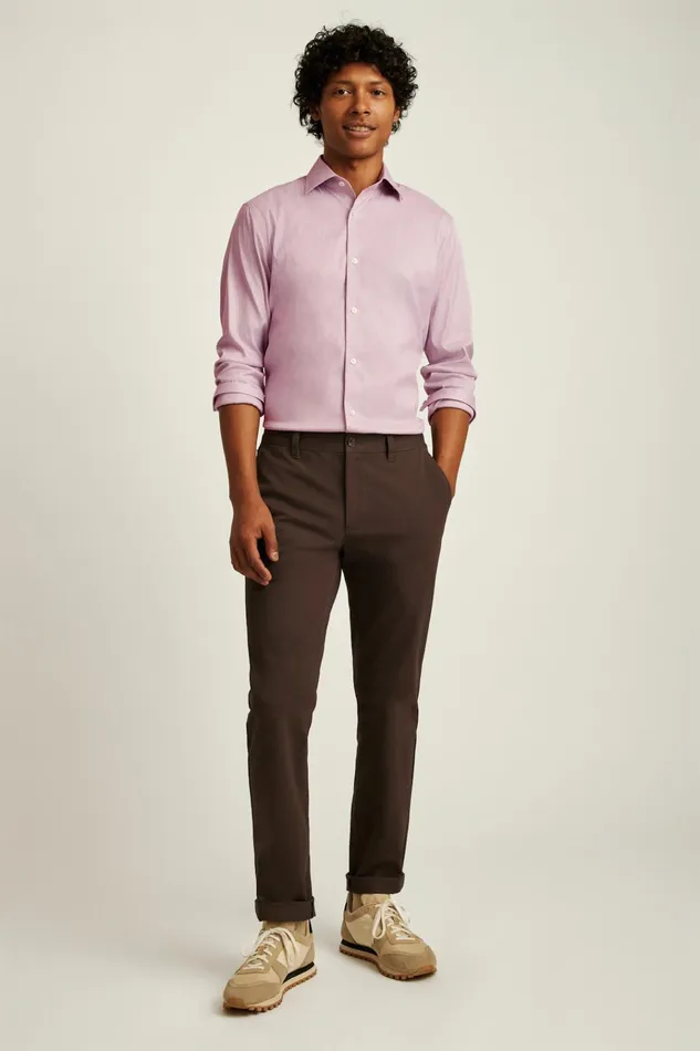 Men Business Casual Shirts Bonobos Jetsetter Stretch Dress Shirt Mauve Micro Houndstooth Men Business Casual Shirts Bonobos Jetsetter Stretch Dress Shirt Mauve Micro Houndstooth