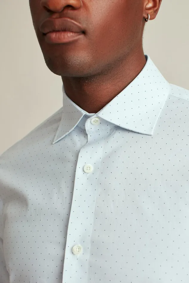 Men Business Casual Shirts Bonobos Jetsetter Stretch Dress Shirt Navy High Bridge Dot
