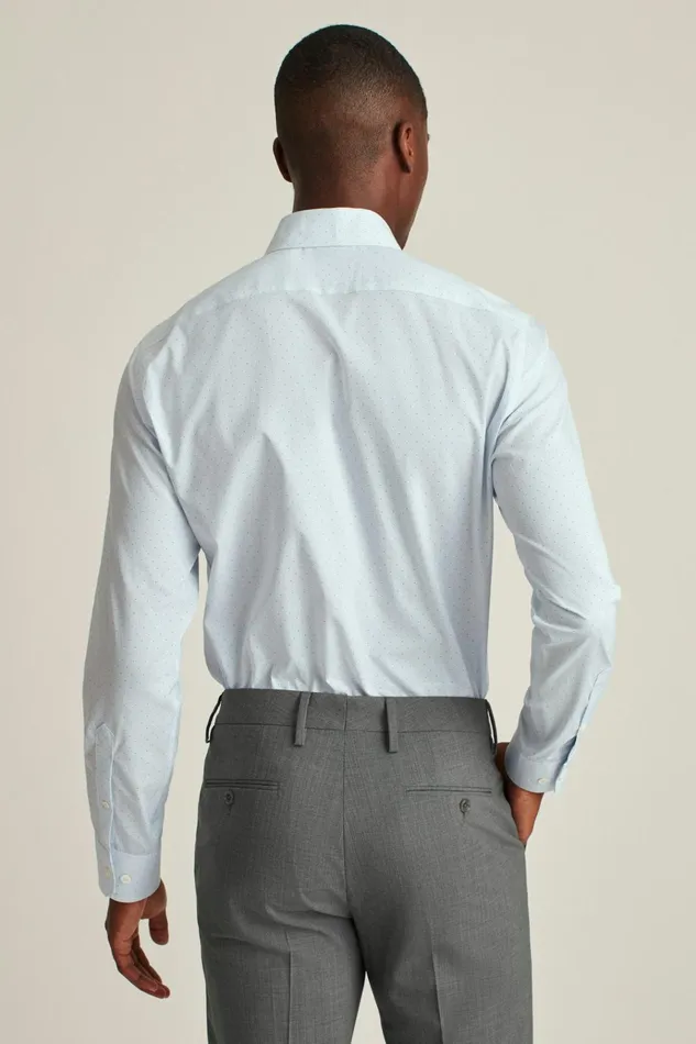 Men Business Casual Shirts Bonobos Jetsetter Stretch Dress Shirt Navy High Bridge Dot
