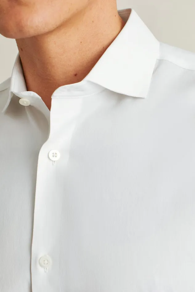 Men Business Casual Shirts Bonobos Jetsetter Stretch Dress Shirt Solid White