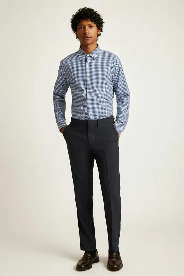 Men Business Casual Shirts Bonobos Tech Button Down Shirt Navy Medium Blue Plaid Men Business Casual Shirts Bonobos Tech Button Down Shirt Navy Medium Blue Plaid