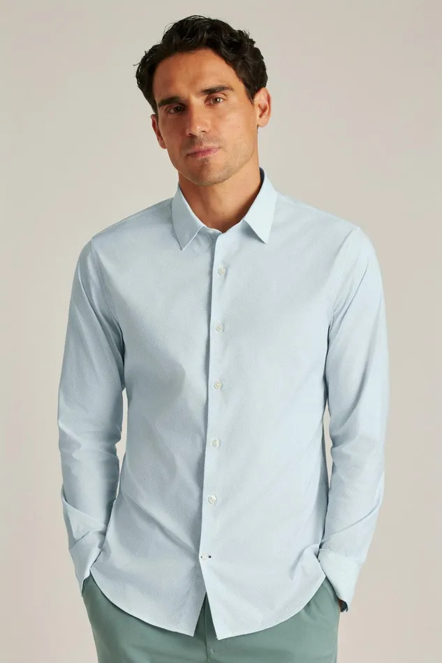 Men Business Casual Shirts Bonobos Tech Button Down Shirt Spun Sugar Geo