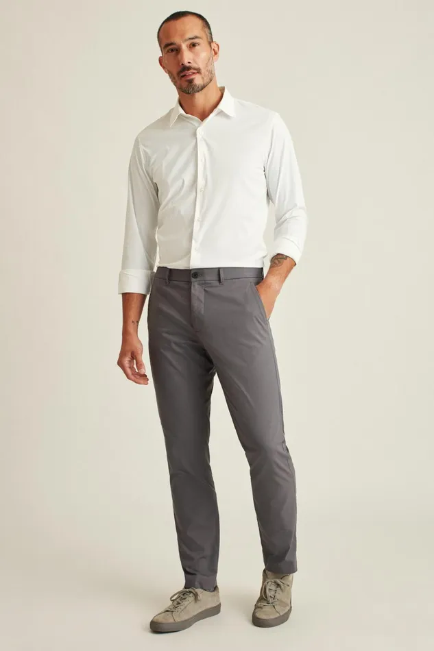 Men Business Casual Shirts Bonobos Tech Button Down Shirt White