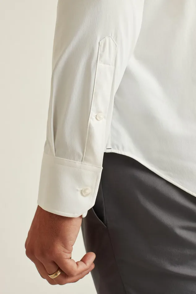 Men Business Casual Shirts Bonobos Tech Button Down Shirt White