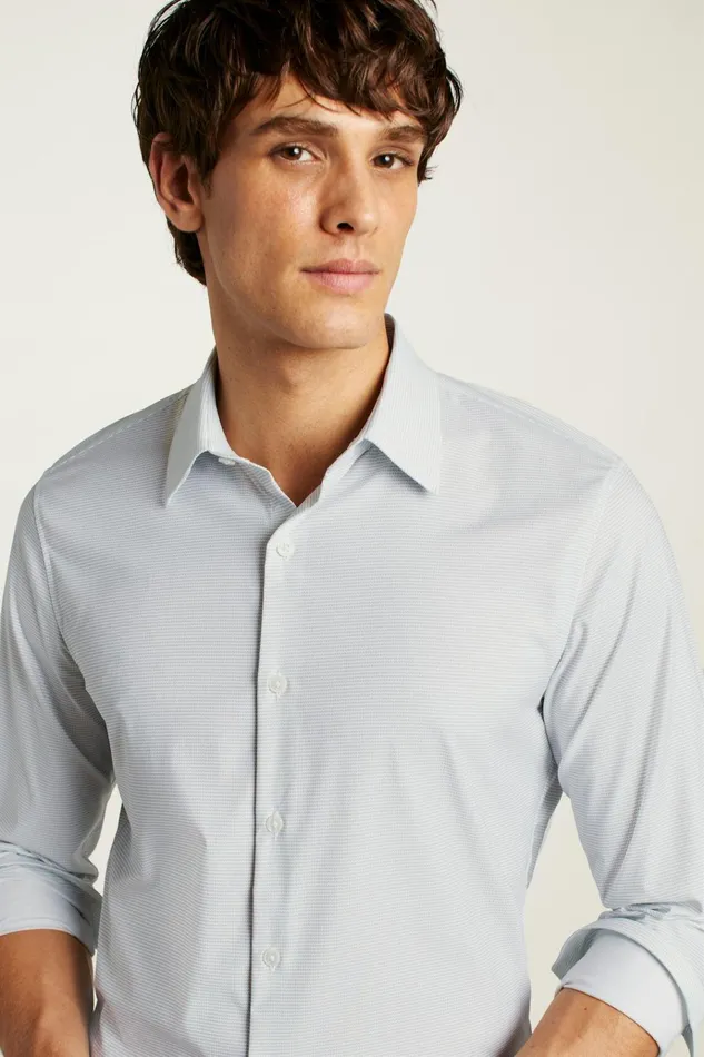 Men Business Casual Shirts Bonobos Tech Button Down Shirt White Sky Tilt Waves