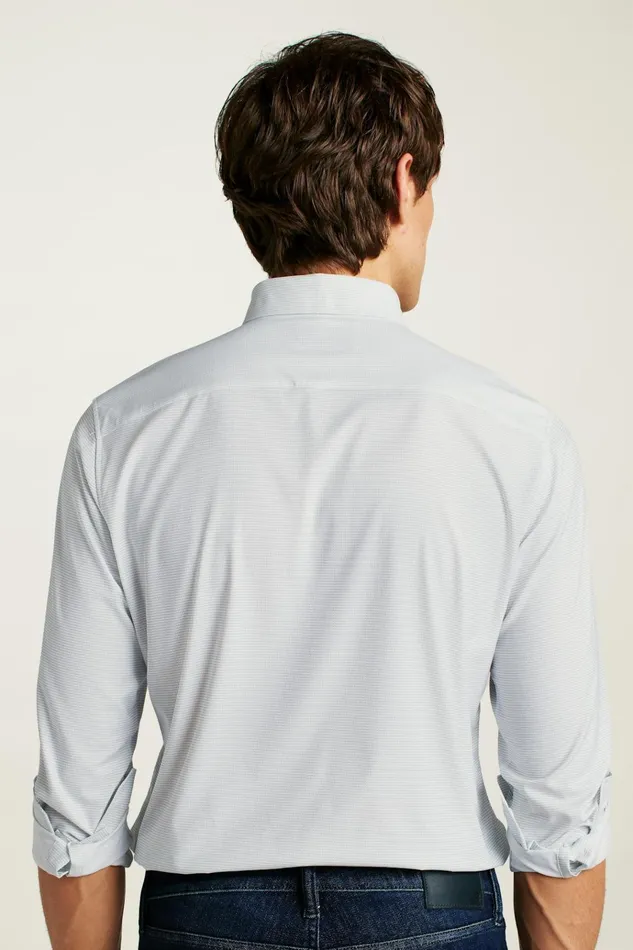 Men Business Casual Shirts Bonobos Tech Button Down Shirt White Sky Tilt Waves