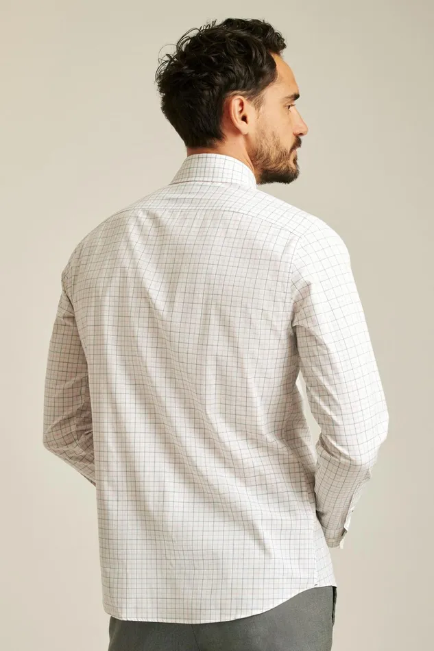 Men Business Casual Shirts Bonobos The Desk To Dinner Shirt Blue Orchid Plaid