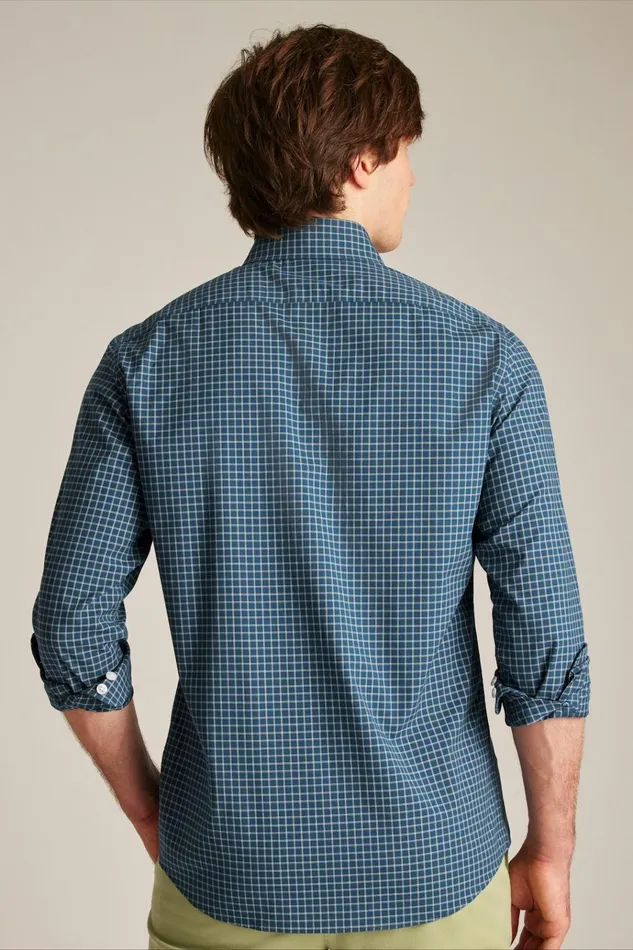 Men Business Casual Shirts Bonobos The Desk To Dinner Shirt Navy Pink Treemont Plaid
