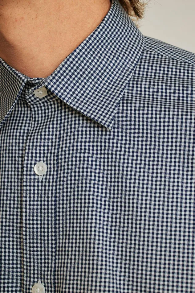 Men Business Casual Shirts Bonobos Weekday Warrior Dress Shirt Navy Perrytown Check
