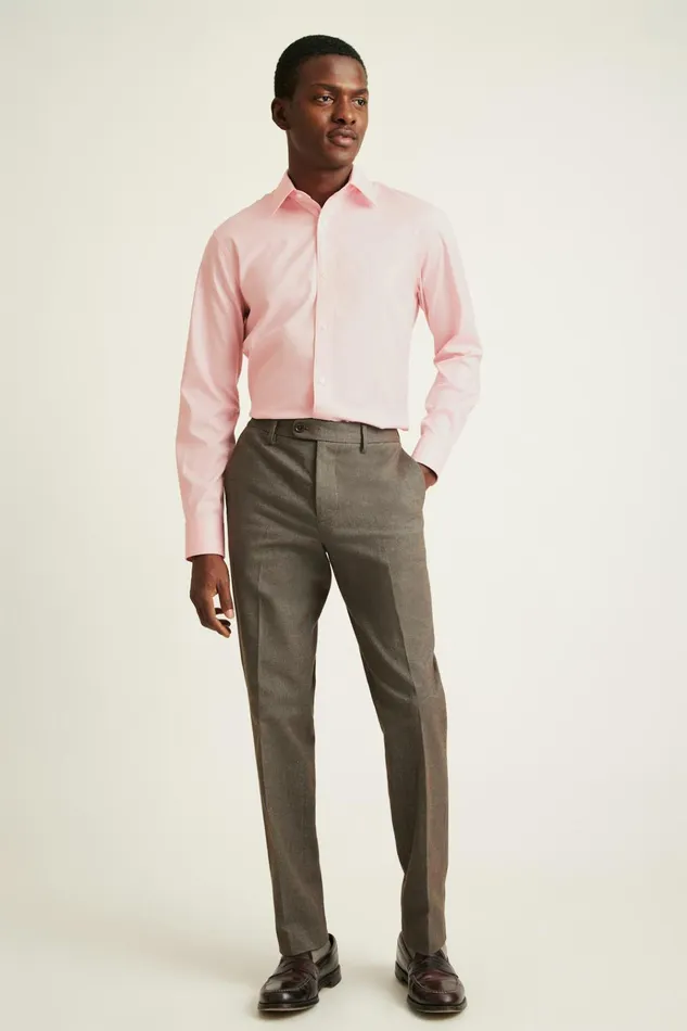 Men Business Casual Shirts Bonobos Weekday Warrior Dress Shirt Pink Micro Graph Check Men Business Casual Shirts Bonobos Weekday Warrior Dress Shirt Pink Micro Graph Check