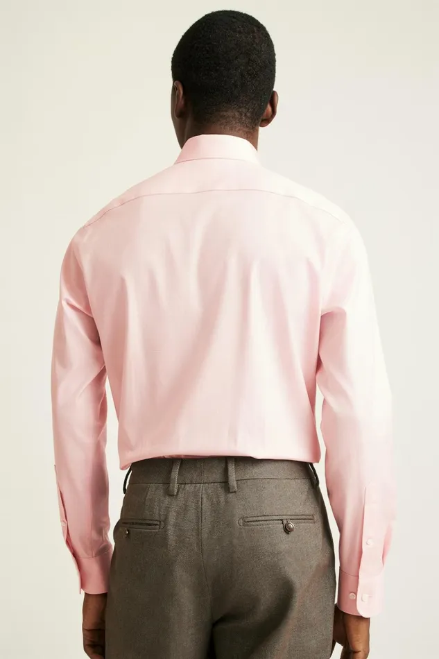 Men Business Casual Shirts Bonobos Weekday Warrior Dress Shirt Pink Micro Graph Check