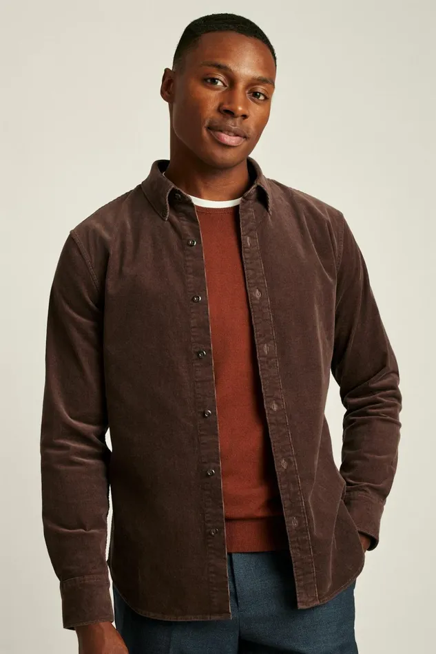 Men Casual Shirts Bonobos Everyday Corduroy Shirt Hot Fudge