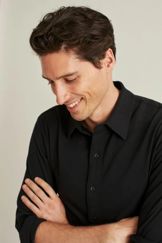 Men Casual Shirts Bonobos Jersey Everyday Shirt Black