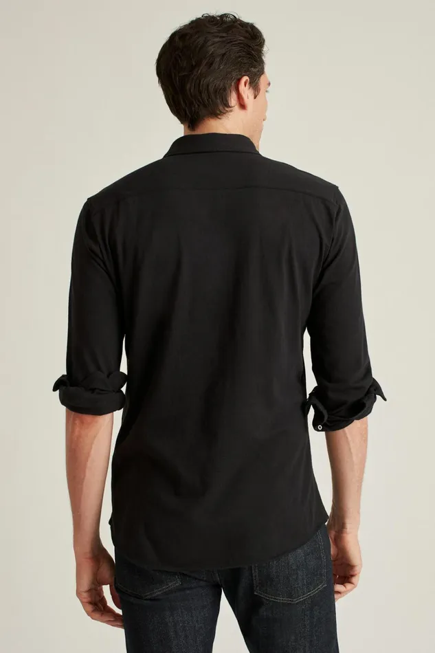 Men Casual Shirts Bonobos Jersey Everyday Shirt Black