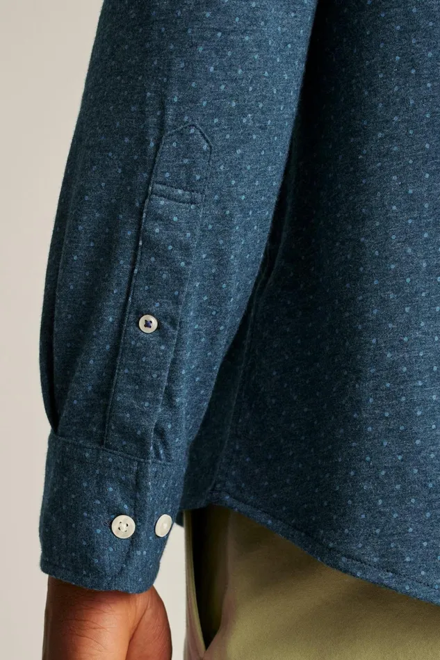 Men Casual Shirts Bonobos Jersey Everyday Shirt High Tide Navy Dot