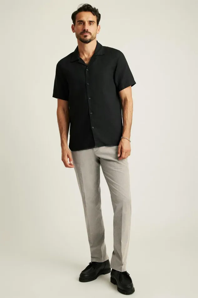 Men Casual Shirts Bonobos Riviera Cabana Shirt Black