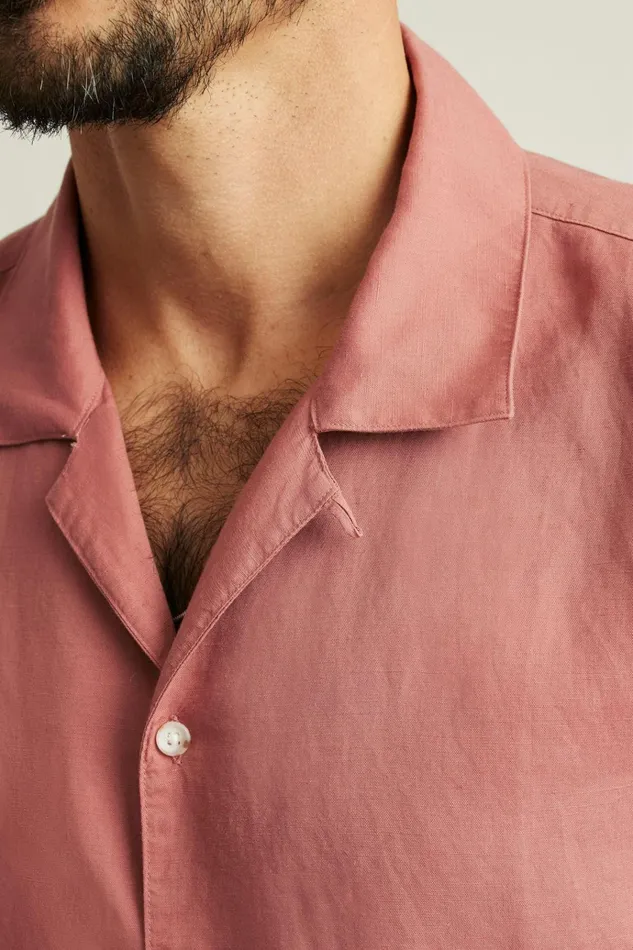 Men Casual Shirts Bonobos Riviera Cabana Shirt Withered Rose
