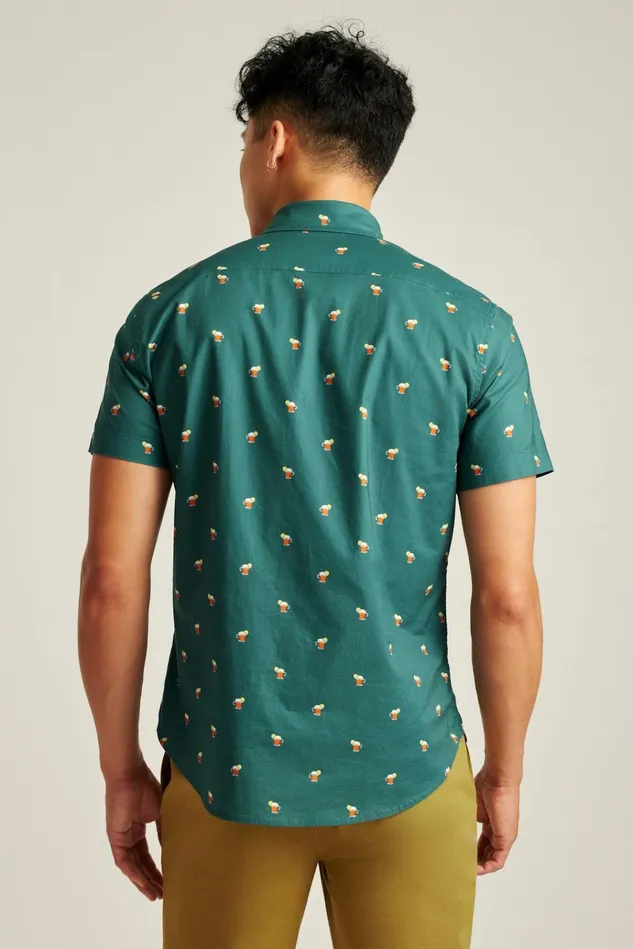 Men Casual Shirts Bonobos Riviera Short Sleeve Shirt Hot Toddy
