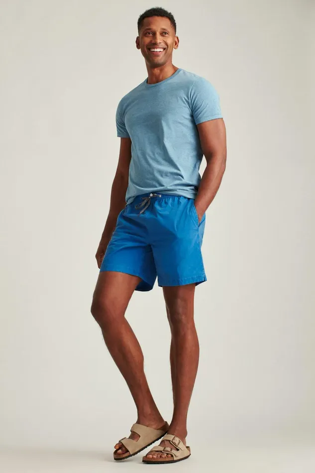 Men Casual Shorts Bonobos Anywhere Short EWaist Blue Magic