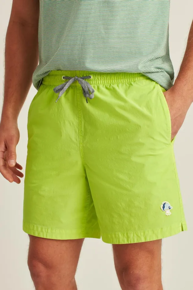 Men Casual Shorts Bonobos Anywhere Short EWaist Neon Fish Skate