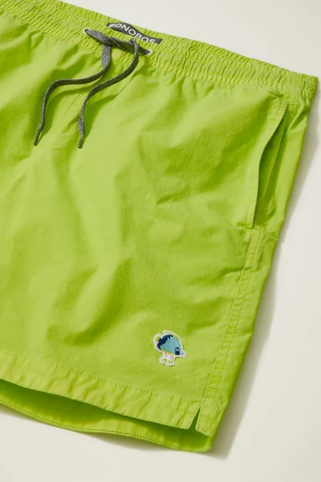 Men Casual Shorts Bonobos Anywhere Short EWaist Neon Fish Skate