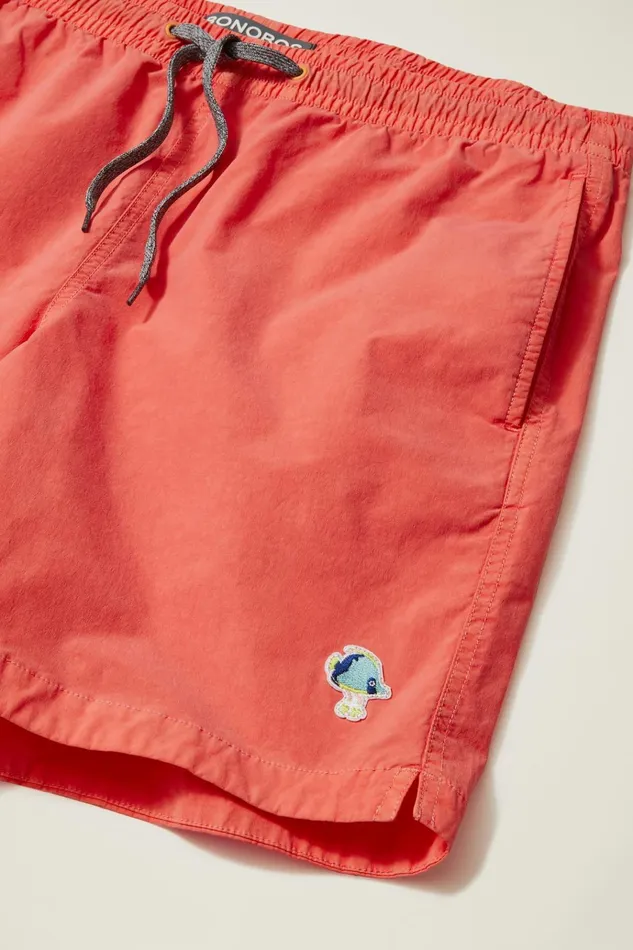 Men Casual Shorts Bonobos Anywhere Short EWaist Pink Fish Skate