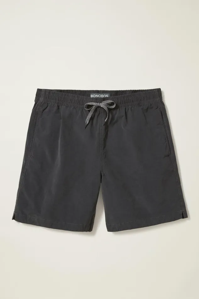 Men Casual Shorts Bonobos Anywhere Short EWaist Washed Black