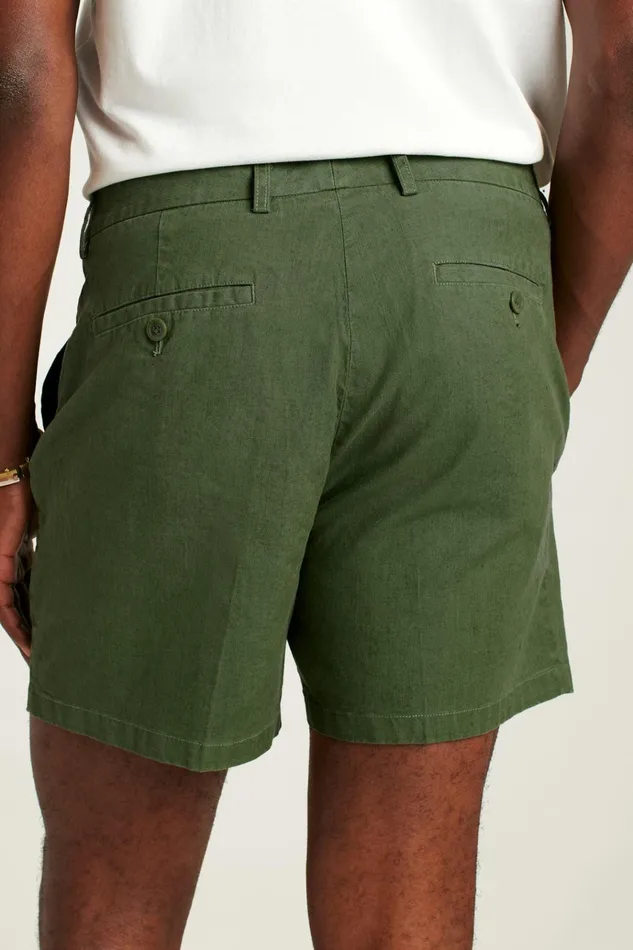 Men Casual Shorts Bonobos Coastal Linen Short Green Juice