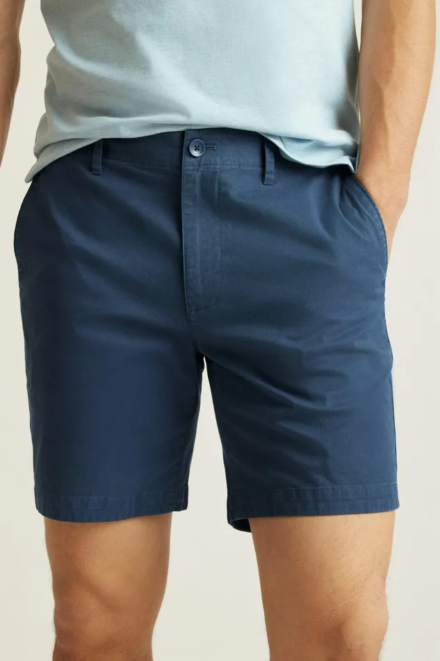Men Casual Shorts Bonobos Lightweight Chino Short Sargasso Sea Blue