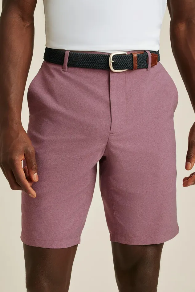 Men Casual Shorts Bonobos Performance Link Shorts Crushed Heather Violet