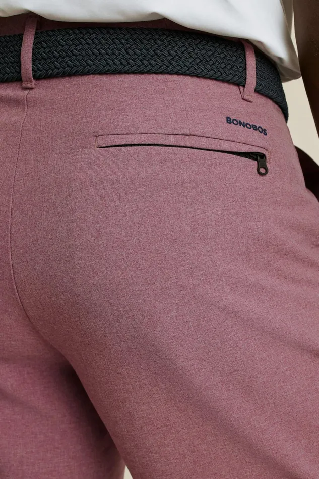 Men Casual Shorts Bonobos Performance Link Shorts Crushed Heather Violet