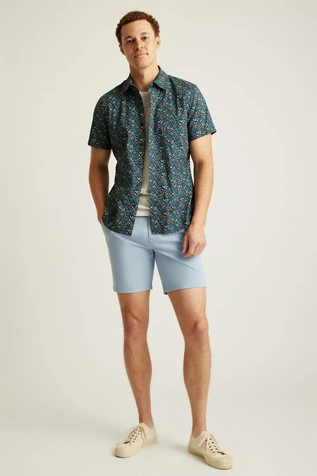 Men Casual Shorts Bonobos The Chino Short 20 Dusty Blue