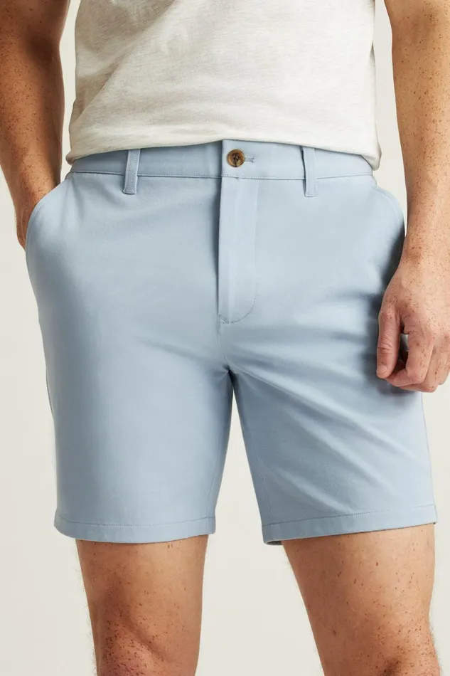 Men Casual Shorts Bonobos The Chino Short 20 Dusty Blue