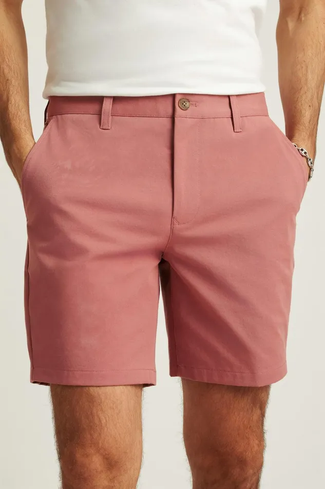 Men Casual Shorts Bonobos The Chino Short 20 Withered Rose