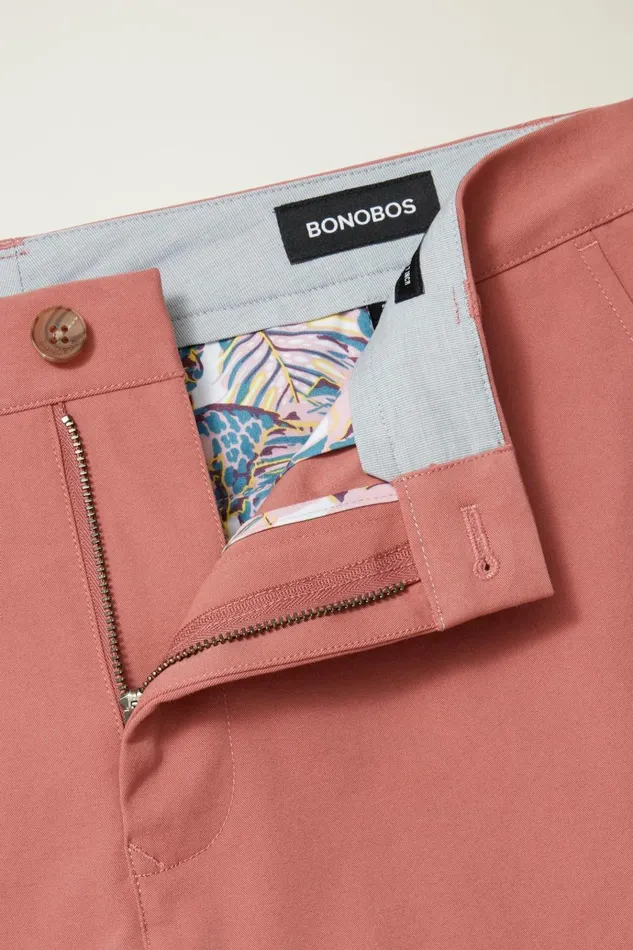 Men Casual Shorts Bonobos The Chino Short 20 Withered Rose