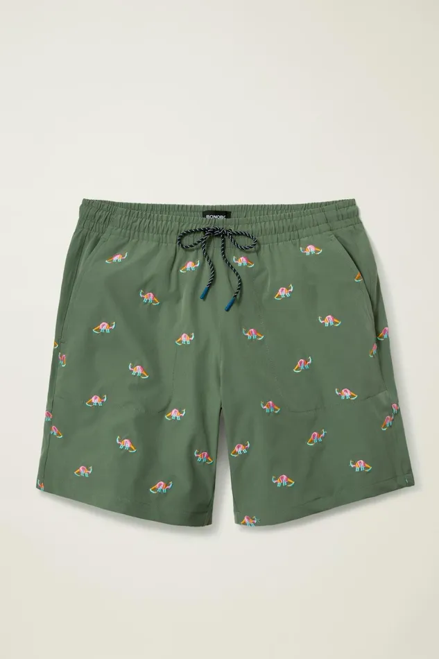Men Casual Shorts Bonobos The Rec Short Modern Brontosaurus